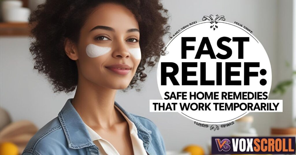 Fast Relief: Safe Home Remedies That Work Temporarily