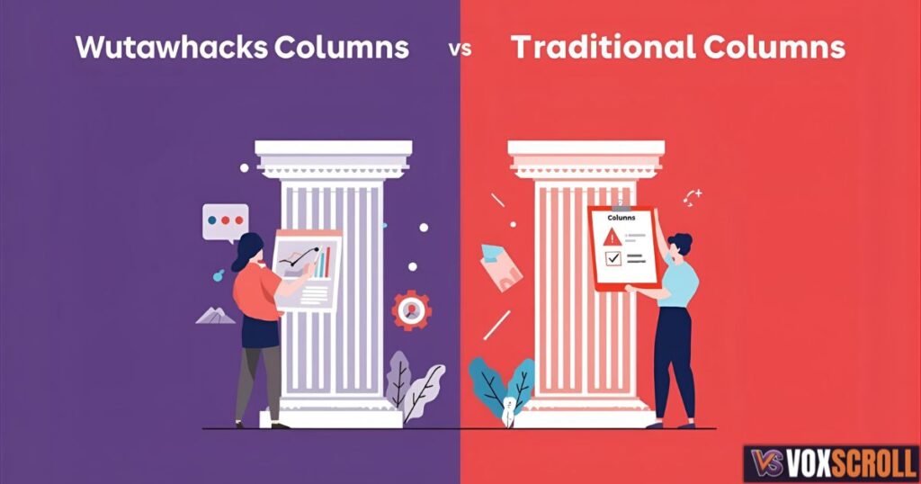 Wutawhacks Columns vs. Traditional Columns