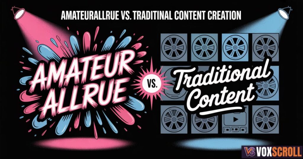 Amateurallrue vs. Traditional Content Creation