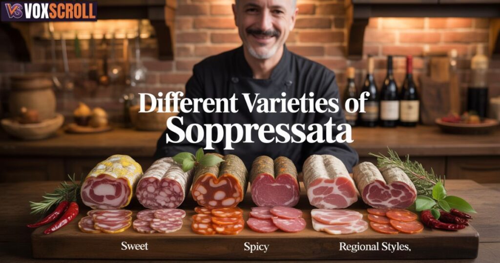 Different Varieties of Soppressata