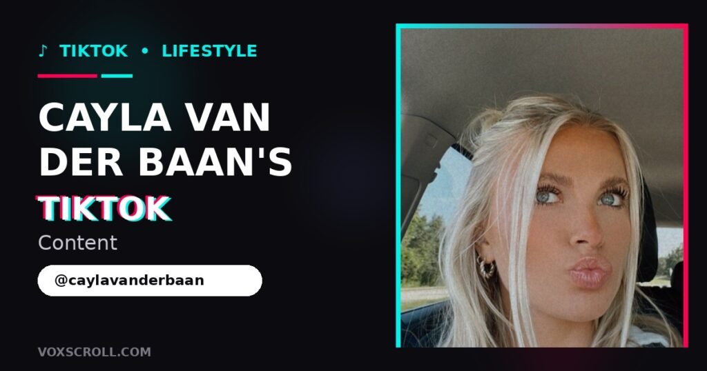 Cayla van der Baan's TikTok content — lifestyle videos by @caylavanderbaan