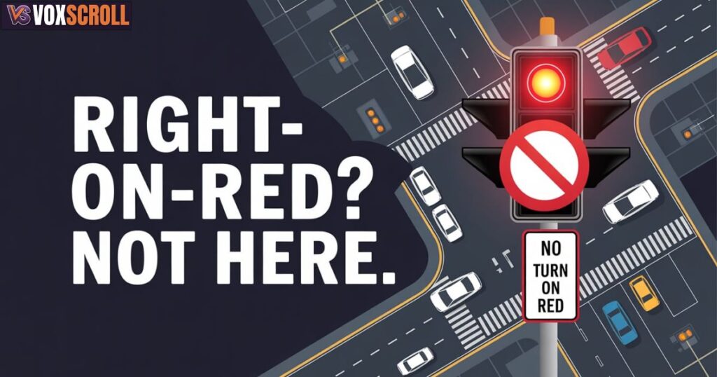 High-Risk Intersections Where Right Turns on Red Are Restricted