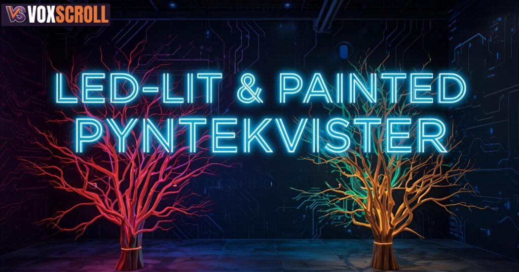 LED-Lit and Painted Pyntekvister: Merging Art with Technology