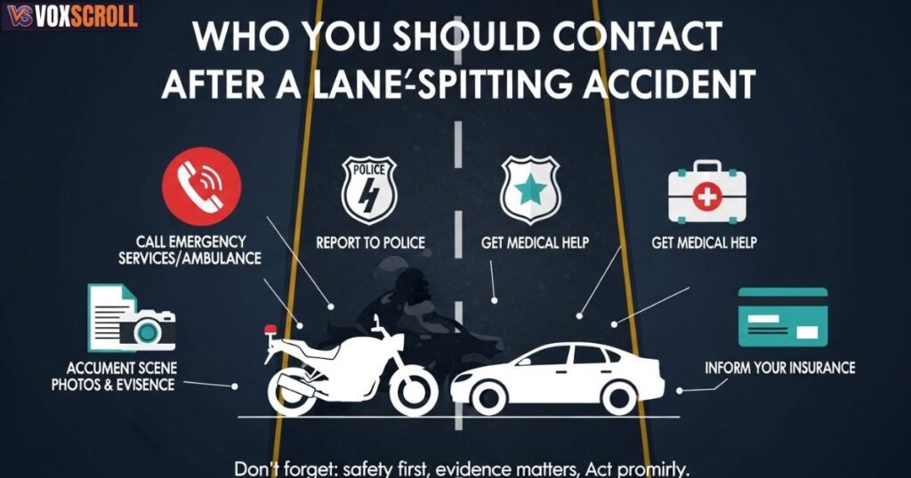 Who Should You Contact After a Lane Splitting Accident?