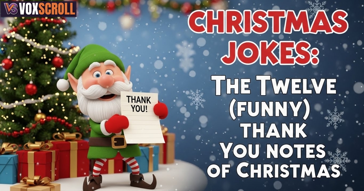 Christmas Jokes: The Twelve (Funny) Thank You Notes Of Christmas