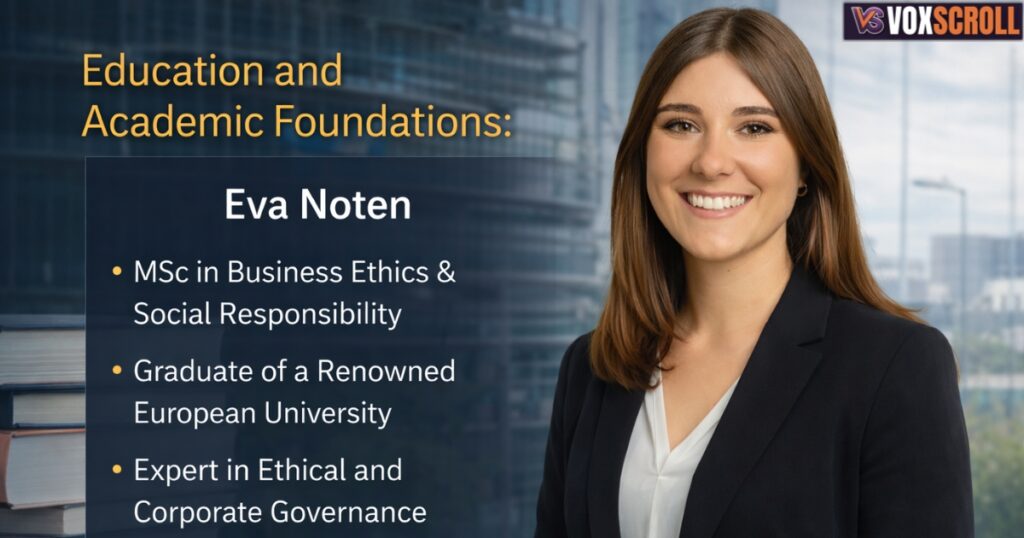 Eva Noten Education and Academic Foundations
