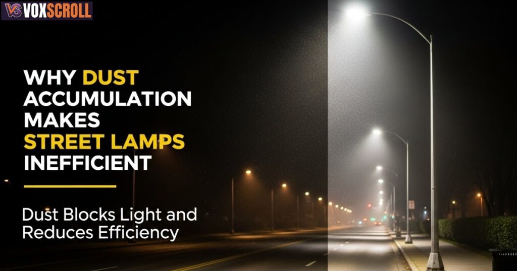 Why Dust Accumulation Makes Street Lamps Inefficient