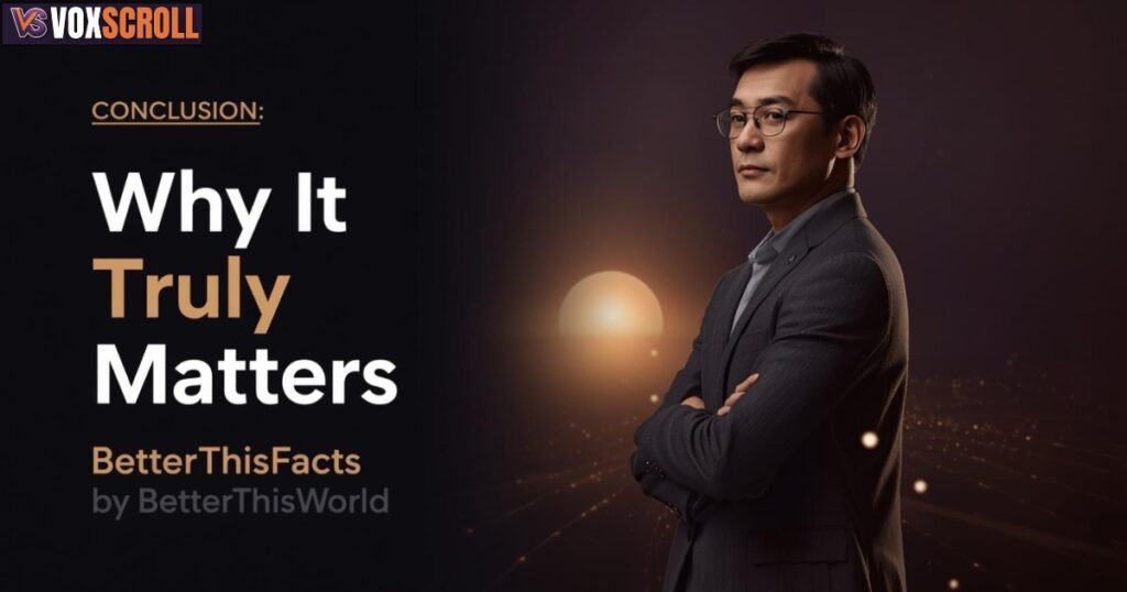 Conclusion: Why betterthisfacts information by betterthisworld