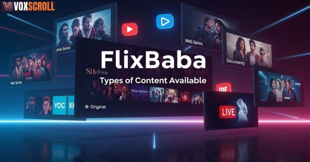 Types of Content Available on FlixBaba