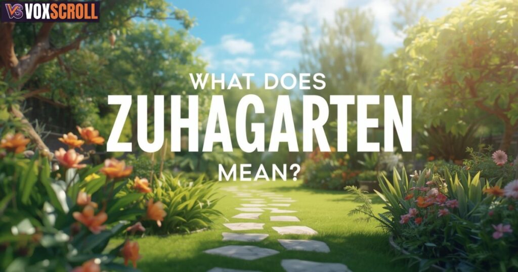 What Does Zuhagarten Mean?