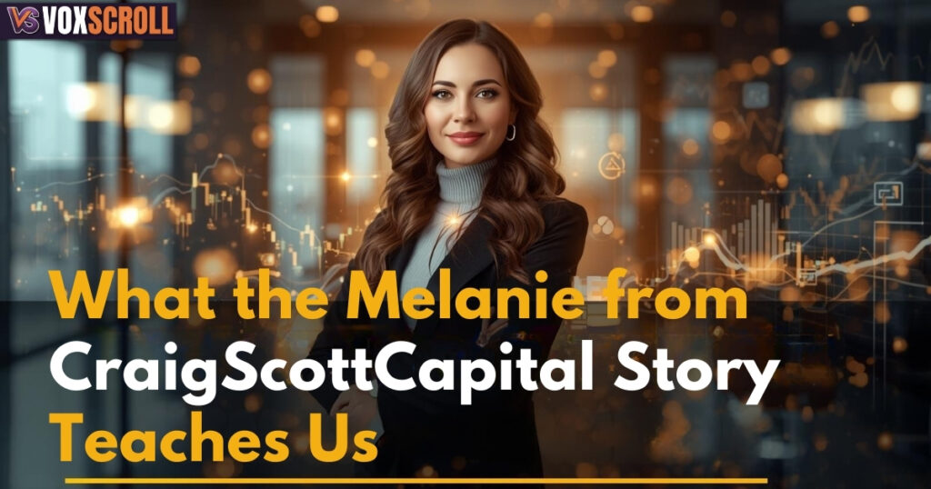 What the Melanie from CraigScottCapital Story Teaches Us