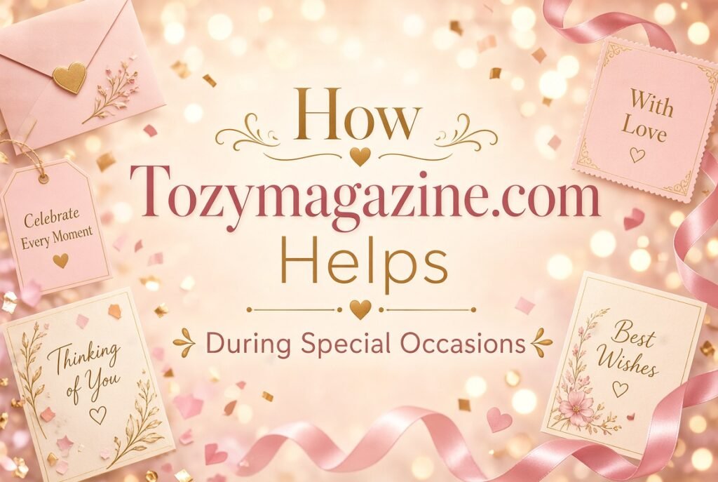 How Tozymagazine.com Helps During Special Occasions