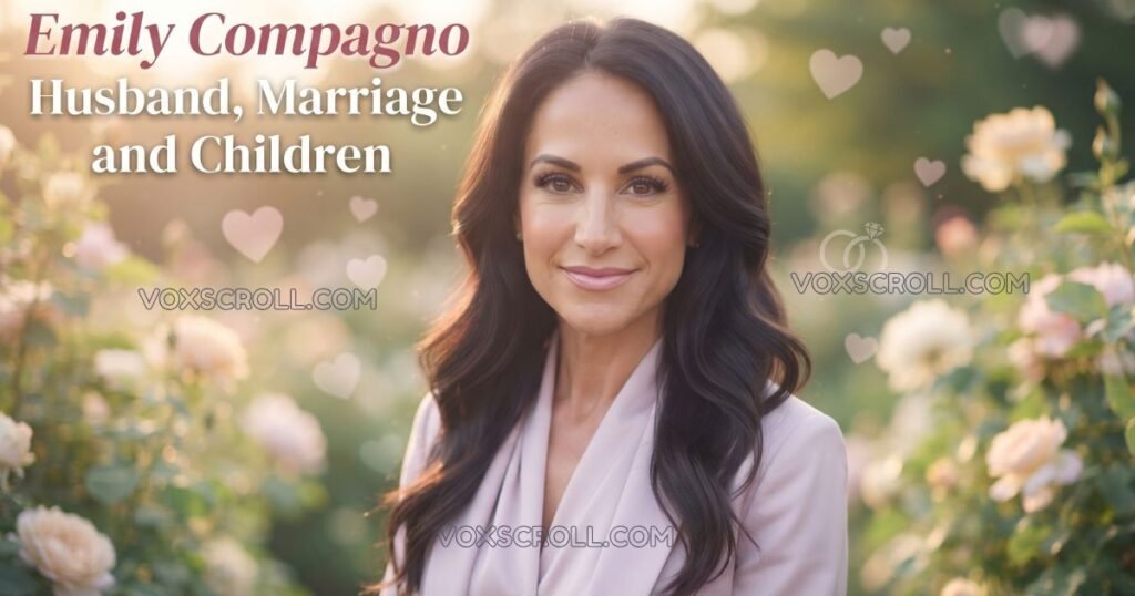 Emily Compagno portrait for her husband, marriage and children section