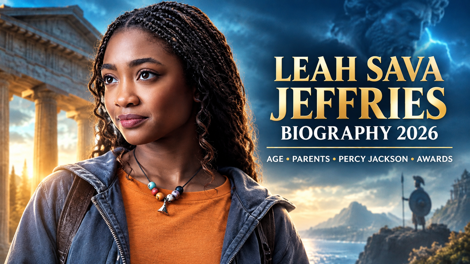 Leah Sava Jeffries Biography 2026, featuring the actress who plays Annabeth Chase in Percy Jackson and the Olympians, with details about her age, parents, acting career, and awards.