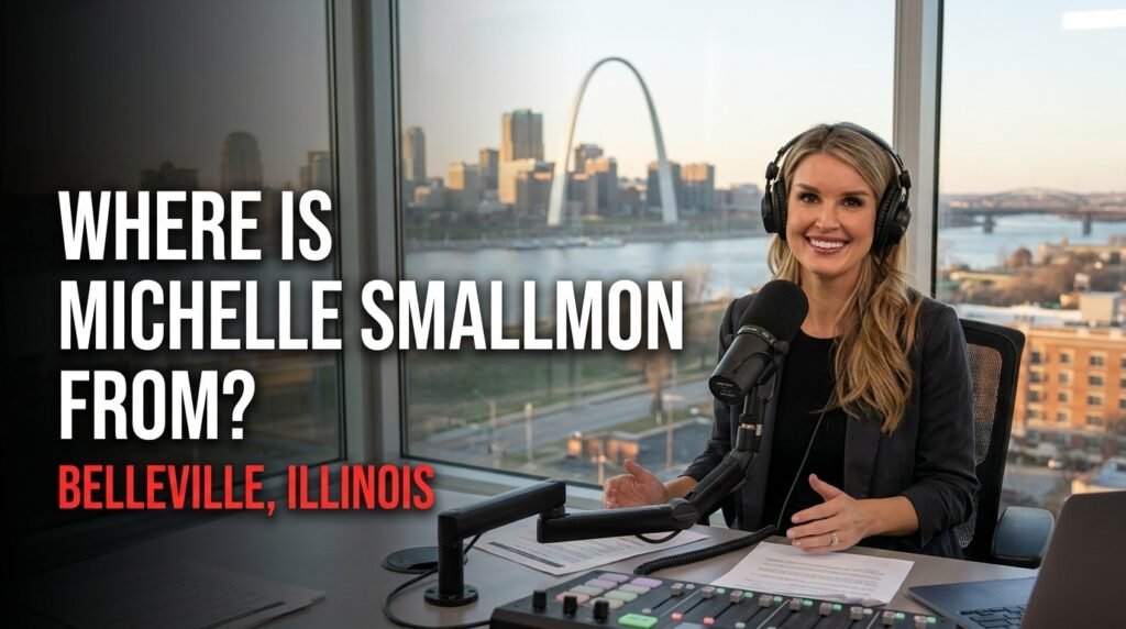 Where Is Michelle Smallmon From? ESPN Radio host Michelle Smallmon and her hometown of Belleville, Illinois.